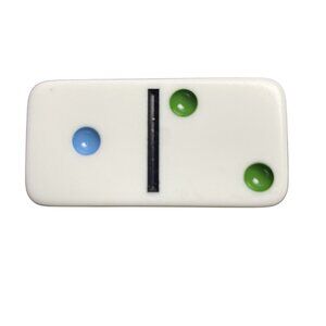 Double Twelve Dominoes Replacement Tile 1 2 Color Dot mq